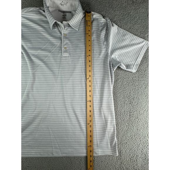 Greg Norman Polo Shirt Mens Large White Golf Short Sleeve Play Dry Performance - Picture 3 of 7